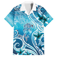 Polynesia World Ocean Day Family Matching Short Sleeve Bodycon Dress and Hawaiian Shirt Ocean Style