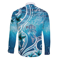Polynesia World Ocean Day Family Matching Short Sleeve Bodycon Dress and Hawaiian Shirt Ocean Style