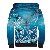 Polynesia World Ocean Day Sherpa Hoodie Ocean Style