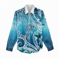 Polynesia World Ocean Day Women Casual Shirt Ocean Style LT05 - Polynesian Pride