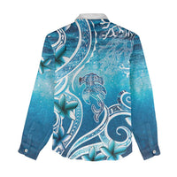 Polynesia World Ocean Day Women Casual Shirt Ocean Style LT05 - Polynesian Pride