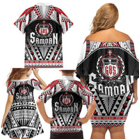 Samoa Independence Day Family Matching Off Shoulder Short Dress and Hawaiian Shirt Proud To Be Samoan