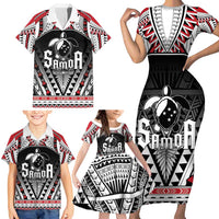 Samoa Independence Day Family Matching Short Sleeve Bodycon Dress and Hawaiian Shirt Proud To Be Samoan