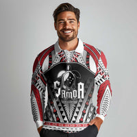 Samoa Independence Day Long Sleeve Polo Shirt Proud To Be Samoan