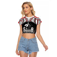 Samoa Independence Day Raglan Cropped T Shirt Proud To Be Samoan