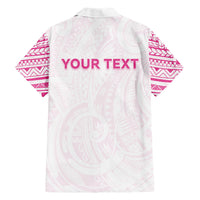 Personalised New Zealand Aotearoa Family Matching Tank Maxi Dress and Hawaiian Shirt Nurse Tribal Pink Version LT05 - Polynesian Pride