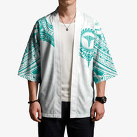 Personalised New Zealand Aotearoa Kimono Nurse Tribal Teal Version