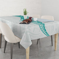 New Zealand Aotearoa Tablecloth Nurse Tribal Teal Version
