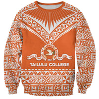 Personalised Tonga Tailulu College Sweatshirt Tongan Kupesi Pattern