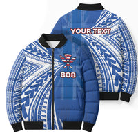 Personalised Hawaii 808 Bomber Puffer Jacket Unique Style