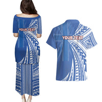 Personalised Hawaii 808 Couples Matching Puletasi and Hawaiian Shirt Unique Style