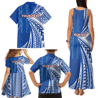 Personalised Hawaii 808 Family Matching Tank Maxi Dress and Hawaiian Shirt Unique Style LT05 - Polynesian Pride