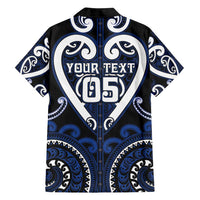 Custom Aotearoa Ngati Tuwharetoa Family Matching Off Shoulder Short Dress and Hawaiian Shirt Maori Tribal Pattern LT05 - Polynesian Pride