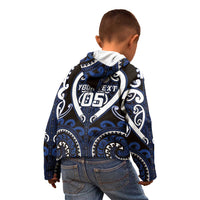 Custom Aotearoa Ngati Tuwharetoa Kid Hoodie Maori Tribal Pattern