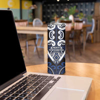 Custom Aotearoa Ngati Tuwharetoa Skinny Tumbler Maori Tribal Pattern