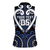 Custom Aotearoa Ngati Tuwharetoa Women Sleeveless Polo Shirt Maori Tribal Pattern