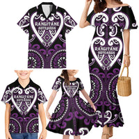 Custom Aotearoa Rangitane Family Matching Mermaid Dress and Hawaiian Shirt Maori Tribal Pattern