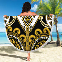 Aotearoa Taranaki Beach Blanket Maori Tribal Pattern