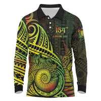 Personalised Fiji Lovoni Day Long Sleeve Polo Shirt 154th Years