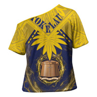 Tokelau Tokehega Day Cross Shoulder Shirt National Badge Special Style - Polynesian Pride