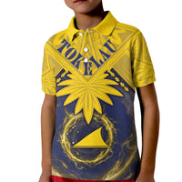 Tokelau Tokehega Day Kid Polo Shirt National Badge Special Style - Polynesian Pride