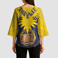 Tokelau Tokehega Day Kimono Sleeve Blouse National Badge Special Style - Polynesian Pride