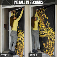 Kosrae Liberation Day Door Cover Polynesian Floral Tattoo - Polynesian Pride