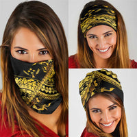 Kosrae Liberation Day Neck Gaiter Polynesian Floral Tattoo LT05