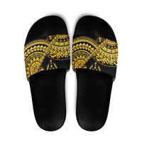 Kosrae Liberation Day Slide Sandals Polynesian Floral Tattoo - Polynesian Pride