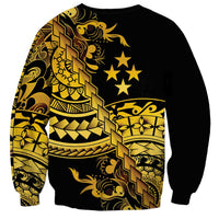 Kosrae Liberation Day Sweatshirt Polynesian Floral Tattoo - Polynesian Pride