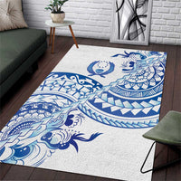Pohnpei Liberation Day Area Rug Polynesian Floral Tattoo - Polynesian Pride