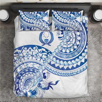 Pohnpei Liberation Day Bedding Set Polynesian Floral Tattoo - Polynesian Pride