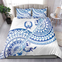 Pohnpei Liberation Day Bedding Set Polynesian Floral Tattoo - Polynesian Pride