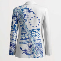 Pohnpei Liberation Day Blazer Polynesian Floral Tattoo - Polynesian Pride
