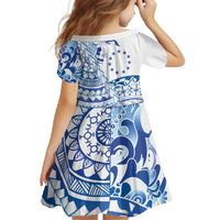 Pohnpei Liberation Day Family Matching Summer Maxi Dress and Hawaiian Shirt Polynesian Floral Tattoo - Polynesian Pride