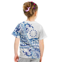 Pohnpei Liberation Day Kid T Shirt Polynesian Floral Tattoo - Polynesian Pride