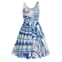 Pohnpei Liberation Day Midi Dress Polynesian Floral Tattoo - Polynesian Pride