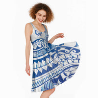 Pohnpei Liberation Day Midi Dress Polynesian Floral Tattoo - Polynesian Pride