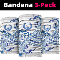 Pohnpei Liberation Day Neck Gaiter Polynesian Floral Tattoo LT05