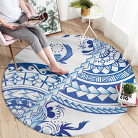 Pohnpei Liberation Day Round Carpet Polynesian Floral Tattoo - Polynesian Pride