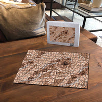 Hawaii Brown Hibiscus Pikake Lei Puzzle - Polynesian Pride