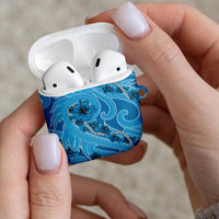 Hawaii Blue Hibiscus Pikake Lei AirPods Case - Polynesian Pride