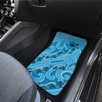 Hawaii Blue Hibiscus Pikake Lei Car Mats - Polynesian Pride