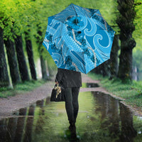 Hawaii Blue Hibiscus Pikake Lei Umbrella - Polynesian Pride