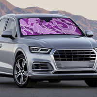 Hawaii Violet Hibiscus Pikake Lei Auto Sun Shade - Polynesian Pride