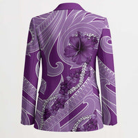 Hawaii Violet Hibiscus Pikake Lei Blazer - Polynesian Pride