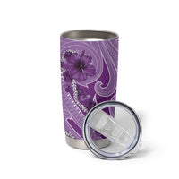 Hawaii Violet Hibiscus Pikake Lei Tumbler Cup - Polynesian Pride
