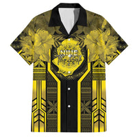 Niue The Rock Family Matching Tank Maxi Dress and Hawaiian Shirt The Island Of The Uga - Polynesian Pride
