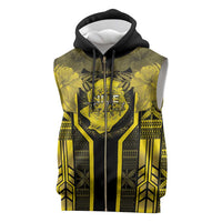 Niue The Rock Sleeveless Zip Hoodie The Island Of The Uga - Polynesian Pride