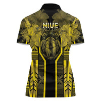 Niue The Rock Women Polo Shirt The Island Of The Uga LT05 - Polynesian Pride